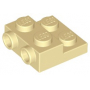 LEGO® Plate 2x2x2/3 - 4 Tenons et 2 Creux sur un Côté