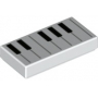 LEGO® Plate Lisse 1x2 Imprimée Clavier de Piano - Musique