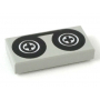 LEGO® Plate Lisse 1x2 Imprimée Cassette Audio