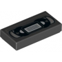 LEGO® Plate Lisse 1x2 Imprimée Cassette Video