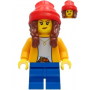 LEGO® Mini-Figurine Fille Bonnet et Cheveux Long