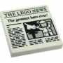 LEGO® Plate Lisse 2x2 Imprimée Journal