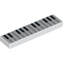 LEGO® Plate Lisse 1x4 Imprimée Clavier Musique Piano