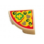 LEGO® Plate Lisse 1x1 Imprimée Nourriture Pizza