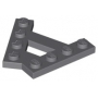 LEGO® Wedge Plate A-Shape with 2 Rows of 4 Studs