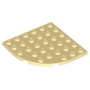 LEGO® Plate 6x6 - 1/4 de Cercle