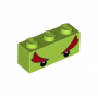 LEGO® Brick 1x3 with Eyes and Red Eyebrows Pattern