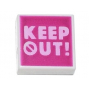 LEGO® Tile 1x1 With Keep Out Printed