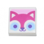 LEGO® Plate Lisse 1x1 Avec Chat Rose 41921