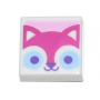 LEGO® Tile 1x1 With Magenta Cat