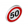 LEGO® Road Sign 2x2 Round with Clip with Black