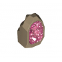 LEGO® Rock 1x1 Geode with Glitter Trans-Dark Pink Crystal