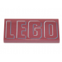 LEGO® Plate Lisse 2x4 Imprimée Logo "LEGO"