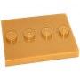 LEGO® Plate Lisse 3x4 Avec 4 Tenons au Centre