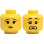 LEGO® Mini-Figurines - Tête Femme Avec 2 Expressions (1G)