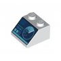 LEGO® Slope 2x2 with Dark Blue Sonar Screen Pattern