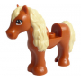 LEGO® Horse with 1x1 Cutout Tan Mane and Tail