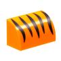 LEGO® Dôme 1x2 Imprimé Rayures Tigre